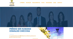 Desktop Screenshot of premioserhumano.com.br